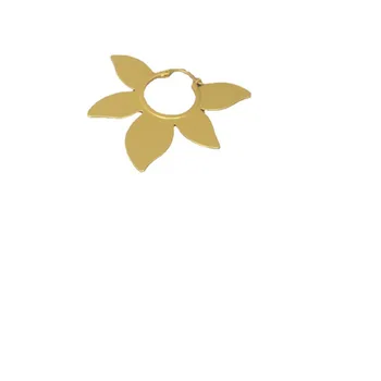 Europski i američki original преувеличенный cool prikladniji mesinga mat zlatna temperament jednostavan cvijet velike naušnice
