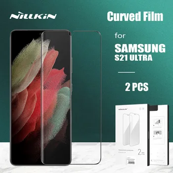 Nillkin za Samsung Galaxy S21 Ultra 2 kom. otporan na padove Zakrivljena film Punu Pokrivenost zaslon Zaštitnik za Samsung Galaxy S21 Ultra