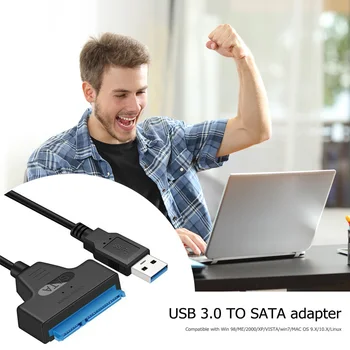 2,5-inčni hard disk, ac Adapter ulazni Podaci Prilagodnik za tvrdi disk Kabel Utikač Adapter 5 Gbit / s i USB 3.0 za SATA HDD, SSD Kabel