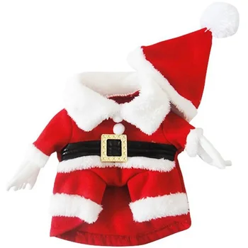 Pas Božićni Odijelo Odijelo za kućne ljubimce Cosplay Djed Mraz Sa Šeširom Smiješno Za Štene Male Srednje Psi Zimska odjeća Medo Odijelo za kućne ljubimce