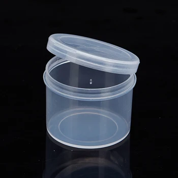 10 kom./lot mala okrugla plastična kutija prozirni plastični kontejner od polipropilena kutija za pohranu vijaka nakit, kovanice slušalice električne žice