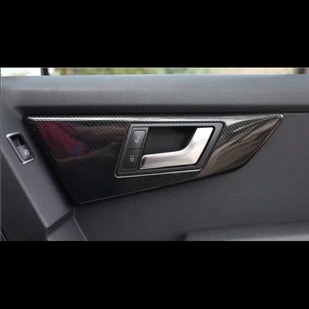 Za Mercedes-Benz GLK 2013-4 kom. Karbonskih Vlakana ABS Bočna Vrata automobila Unutarnja Ručka Čaša Zaštitni Poklopac Završiti Masku Stil vozila