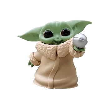 5 Stilova Zbirka Lutaka Baby Yoda Lik Star Wars Igračke Disney Mini-Model Lutke Božićne Darove za Djecu