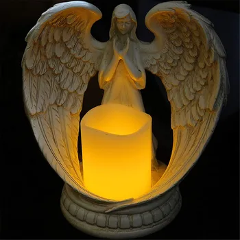 Figurice Anđela iz tar E Svijećnjaci Obrt Home Dekor Anđeo Minijaturni LED Svijećnjak Ukrašavanje Svadbene darove