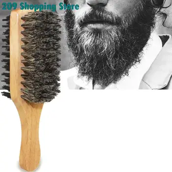 Muška četka za kosu od čekinja svinje - prirodni drveni valovita četka za muškarce, češalj za polaganje bradu, kratke,duge,guste,penjanje,valovite kose