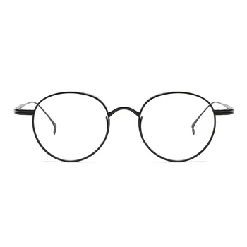 UVLAIK Okvira za naočale, od čistog titana Za muškarce i žene Elitni brand Vintage naočale Ovalni Optički Naočale za kratkovidnost na recept Leće