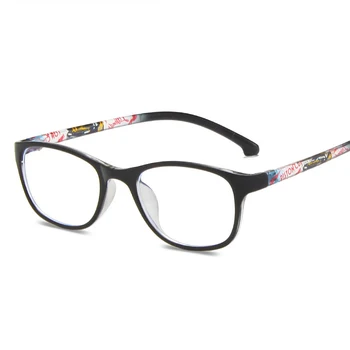 Seemfly Ovalnog okvira Dječje Naočale s Anti-plavom svjetlošću TR90 Ultra naočale Jednostavne Slr Naočale za dječake i djevojčice u stilu Retro Naočale u okvirima