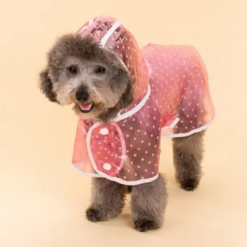 Novi Slatka Spot Dizajn za kućne ljubimce Kiša Odjeća Roza Plava Za kućne ljubimce pse odjeća za kišu za male pse odjeća za kišu za pse Puppy Plašt Vodootporan S, M, L