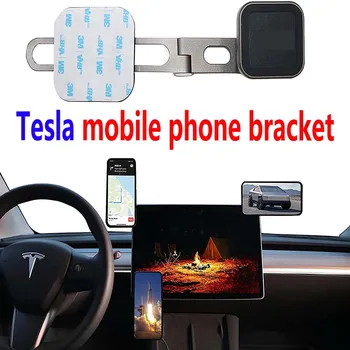Novi Nosač za mobilni telefon Tesla Model3 / Y s rotirajućim na 360 stupnjeva metalnim magnetski usisnim držač za iPhone Magsafe Auto nosač Tesla rezervni dijelovi