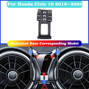 Auto držač mobilnog telefona za Honda Civic 10 FC FK 2016 2017 2018 2019 2020 GPS Podrška rotacije za 360 stupnjeva Pribor za Iphone