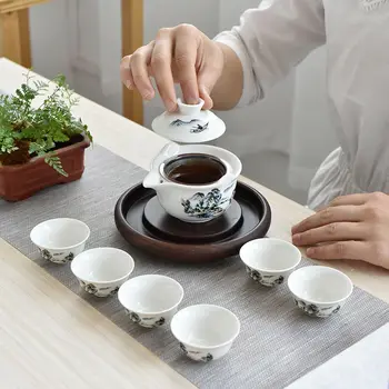 Porculanska Kineski Skup Lutke Za Putovanja Čaj Kung-Fu Keramičke Čajna Posuđe