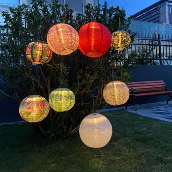 Kineski/Japanski Cijele Fenjer Rođendan Svadbena Dekoracija Dvorište Vješanje Fenjera Odmor DIY Ukras Loptu Isporuke Sunčano Svjetlo