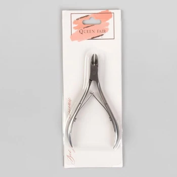 Manikura clippersa, dvostruka opruga, 10 cm, dužina oštrice - 11 mm, srebro Škare za noktiju alata grickalica Trimeri Umjetnost Ljepota Zdravlje
