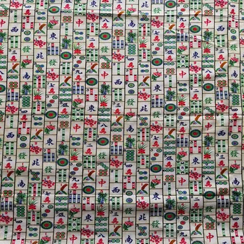 Kineski Mahjong Pamučna tkanina za odjeću za djevojčice Hometextile Navlake za jastuke Naprtnjače DIY 105 cm Širina-BL145