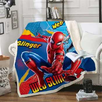 Disney spider-Man Deka Toplo Udoban Zimski Prekrivač Sherpa Baca na Krevet Krevet Kauč Home Dekor Poklon za Male dječake Djeca Djeca