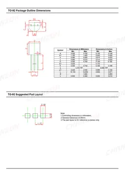 100pc 2SA1015 TO-92 PNP Tranzistor Bipolarni Prijelaz BJT SA kompletnim cijevi Fets Obilježavanje A1015 -150mA-50V Integrirani krugovi