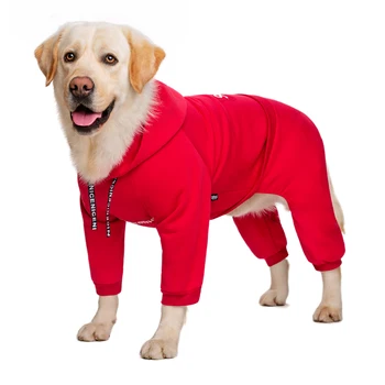 Jesensko-zimska odjeća za velike pse džemper sa kapuljačom za pse/potpuna pokrivenost jedan detalj/pogodan za kaput za srednje i velike pse