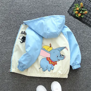 Dumbo Dječje odjeće Jakna za dječake i djevojčice, Dječje ветровка za malu djecu Jesenski jakna s ispis iz crtića Disney Novi dizajner