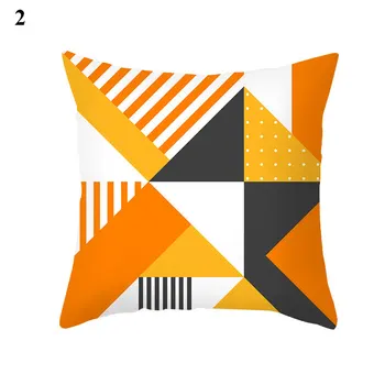 Narančasta je Apstraktna Jastučnicu Geometrijski jastučnice Персиковая koža Presvlake za jastuke Home dekor Jastučnicu Kauč Torbica za vozila