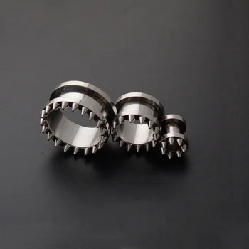 Par Alisouy Spiralno Ukrcaj Od Nehrđajućeg Čelika Tijelo Uho Tuneli Pluta Senzori Naušnice - Trnje nakit za piercing