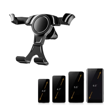 1pc Univerzalni Crni Auto oduška Gravitacijska Postolje Za Pričvršćivanje Držača Podmetače ABS Silikon 11 cm x 8 cm, Pogodan za mobilni telefon iPhone GPS