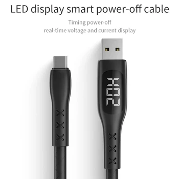 Kabel za Punjenje Pametnih brojila 1,2 m Za Android Xiaomi Huawei iPhone Sinkronizacija Linije za Prijenos Podataka Isključivanje, Prikaz Struje I Napona Kabel za Punjenje