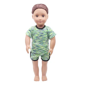 18-Inčni Američka lutka Odjeća za djevojčice Svakodnevni Sportska odjeća za loptu Haljina za novorođenčad Dječje Igračke Prikladne za lutke 40-43 Cm za Dječake c210