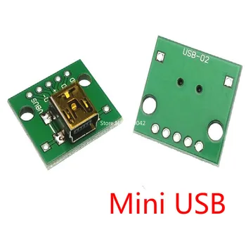 5pcs USB-ac ispravljač Tiskana pločica - DIY DIP Započinjanje moduli - Tip A (M / F) / B / Mini / Mikro USB Priključci