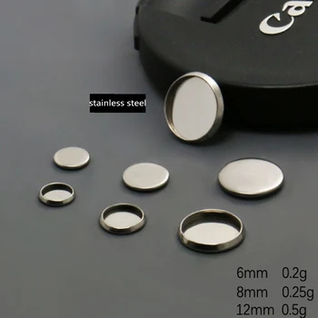 50 kom. Novi popis od nehrđajućeg čelika 8 mm -25 mm yuan ladica za diskove obrnuta oblik DIY nakit pribor
