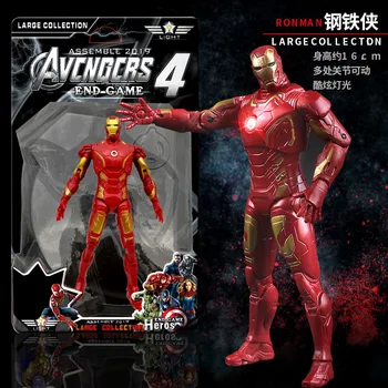 Marvel Avengers Iron Man Figurica Igračke Malloc Kapetan Amerika, Thor spider-Man i Black Panther Model Igračke za djecu