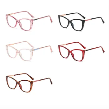 Novi TR90 Anti-Svijetlo Plava Svjetlost Okvira za naočale Ženske personalizirane naočale za kratkovidnost Mačka oko Trendy proljetne bodove WB607