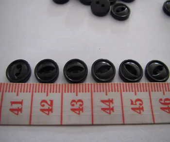 Besplatna dostava 4 rupe gumb tar 9 mm oblik mačje oči crne boje odjeće ženska košulja po mjeri gumb košulje 200 kom.