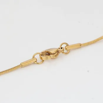 NIBA 316L Nehrđajućeg Čelika Zlatne boje Cijele Loptu Privjesak Ogrlica Karika Lanca Ogrlica Modni Nakit Za Žene ili muškarce