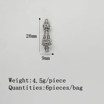 2021 Moda 28*9 mm 6 kom. Priključci u obliku bundeve od цинкового legure Porozne Linker za DIY Naušnice Ogrlice Nakit pribor