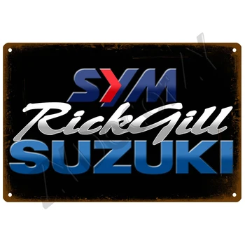Suzuki je Za Garaža Pločice Metalni Znak Starinski Zidni plakat Klasicni Starinski Soba Domaći Industrijski Viseći Ukras i Umjetnička Жестяная pločica
