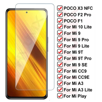 11D Zaštitno Staklo za Xiaomi Poco X3 NFC F1 F2 Pro Kaljeni Zaštitna folija za ekran Mi 10 Lite Mi9 9 SE 9T CC9 CC9E A3 Lite Film