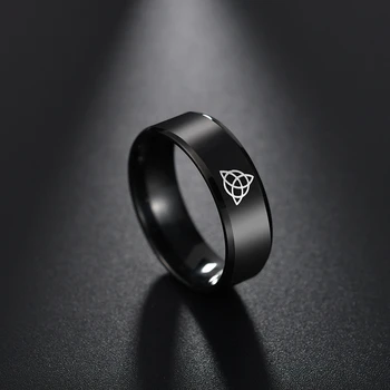 2021 Novi Jednostavan Mjesec i Sunce Par Prstenova za ljubitelje Crna Nehrđajućeg čelika Za žene i za muškarce Zaručnički prsten Pokloni za Valentinovo