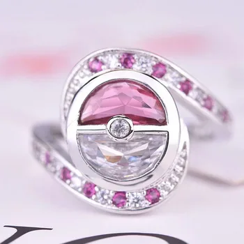 MENGYI Novi dolasku Nježne dvo-boja prstena s kubični cirkon za žene Fancy Večernji Prsten za Vjenčanje / Vjenčani Nakit darove