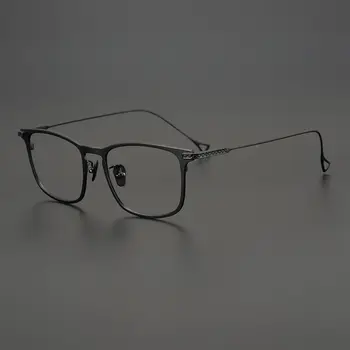 Brand-dizajner Okvira za naočale, od čistog titana Za muškarce Vrhunsku Kvalitetu Ručne izrade Super Lagane Naočale Za žene Četvrtaste naočale za kratkovidnost