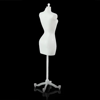 4 kom./lot Nova Moda 22 cm Visina Držač Zaslona Za Igračke Lutka Haljina Odijevanje Haljina Mini-Stalak Model Lutku Bijela Boja postolje