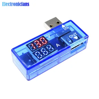 2 u 1 Mini 5 U Digitalni Voltmetar Ampermetar USB Punjač Dr. Mjerač Struje i Napona V Detektor Tester Monitor za Banke hrane