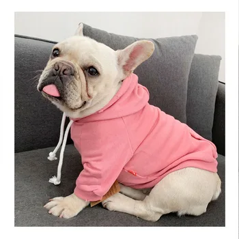 Prikladna za kućne ljubimce Majica sa kapuljačom Proljetna odjeća za pse za francuski Buldog Monotone kapute za pse Topla obiteljska odjeća za pse Odijelo štene Ropa Perro
