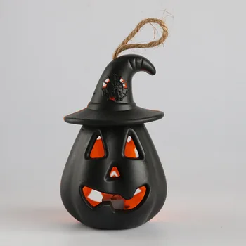 Led Halloween Bundeve Duh Lantern Svjetiljka DIY Visi Strašna Svjetlo Svijeće Halloween Ukrasima za Dom Strahote Rekvizite Dječja igračka