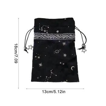 13x18 cm Baršun torba za Tarot karata Vještica Constellation Energy Crystal Mistična Magija, Gatanje Runa igra u kosti Torba na uzice