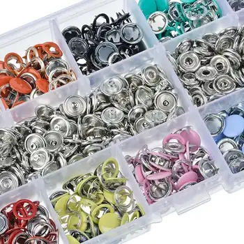 200 kompleta 10 mm Metalna odjeće Šivanje Gumbe DIY Зубец Prsten Press-dugmad Kvaka Spona Kliješta DIY Šivaći pribor