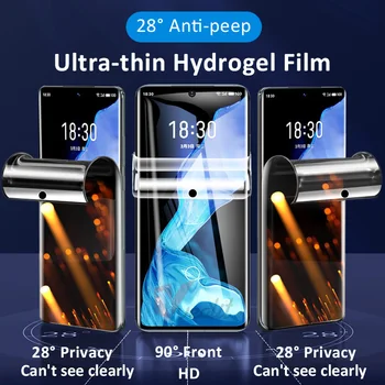 Privatnost Гидрогелевая film za Huawei P50 P40 P30 Mate 40 40E Nova 8 Pro Protušpijunski Zaštitna folija za Honor 30 50 Pro Plus su bez stakla