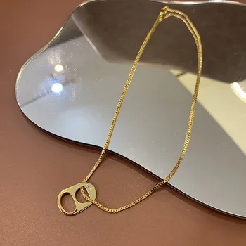 Ogrlica-ogrlica sa sodom za žene zlatno zabavno kreativna ogrlica punk super neobično jedinstveni nakit proizvod 2021