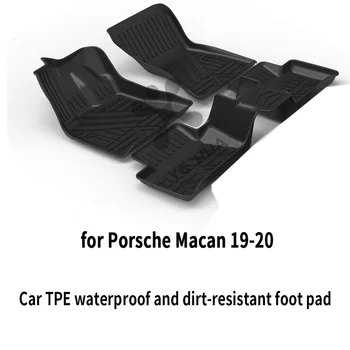 Za Porsche Macan običaj Vozilo otporno na Vremenske uvjete Otirač za Noge MLA Crni Komplet Završi, pogodan za-2019 2020 Modificirane Pribor