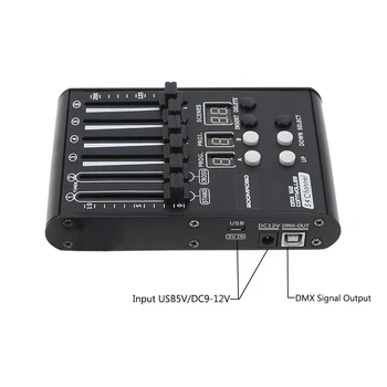 Novi Mini DMX Kontroler Umjetničko Rasvjeta DJ Oprema 54 kanala DMX Konzola za Diskoteke LED Par Kreće Glave Laserski Reflektor