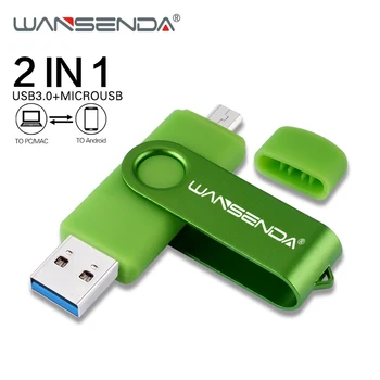 WANSENDA USB Flash drive 2 U 1 OTG USB 3.0 i Micro-USB Flash drive 16 GB, 32 GB i 64 GB, 128 GB i 256 GB USB - memorijski štapić Vanjski disk